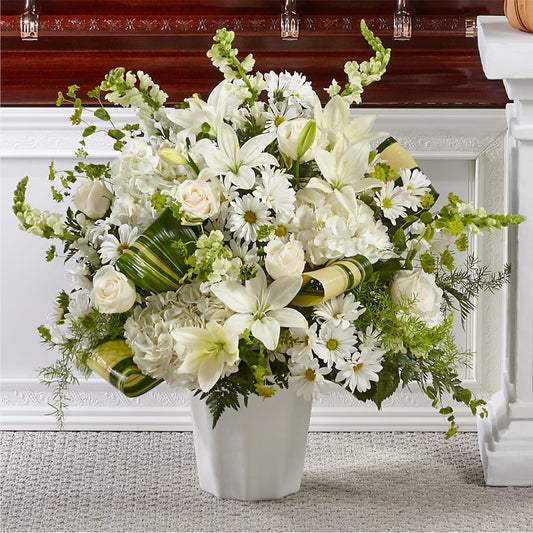 Thoughts of Tranquility Floor Basket – Loose Leaf Florist, Austin TX