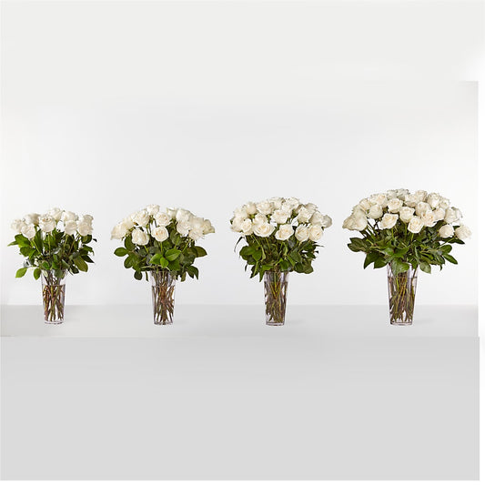 Long Stem White Rose Bouquet –  Loose Leaf Florist, Austin TX
