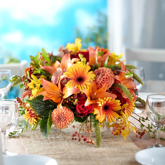 Autumn Centerpiece –  Loose Leaf Florist, Austin TX